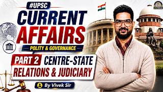 Polity and Governance Current Affairs: Centre State Relations &amp; Judiciary | Vivek Sir | UPSCPreplab