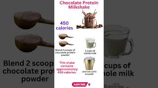 450 Calories Chocolate Protein Milkshake for Weight Gain shorts viral health food