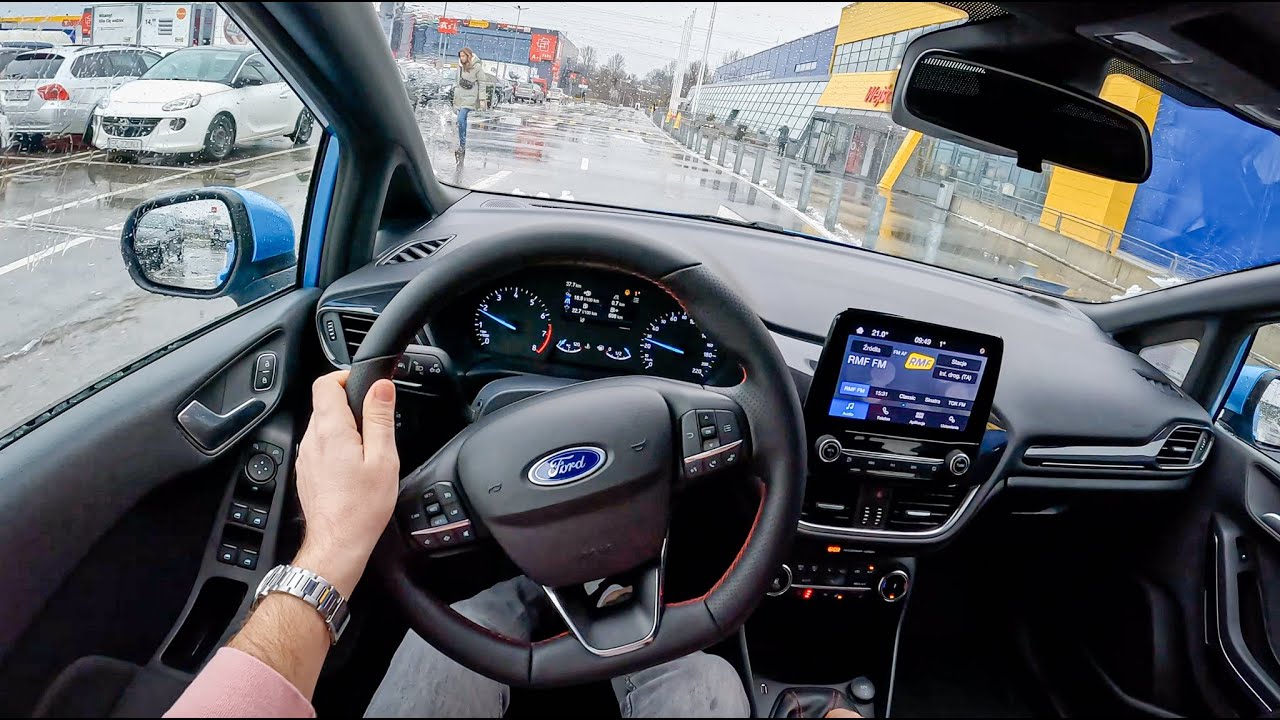 New Ford Fiesta St Line 2022 10 125hp 0 100 Pov Test Drive 1059