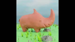 [Blender] Rhino sculpt (based on tutorial)