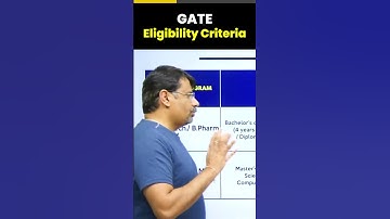 GATE Eligibility Criteria #gate  #gpsir #shorts #youtubeshorts  #trending #examtips