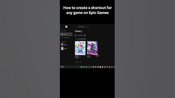 How to create a shortcut for any game on Epic Games #shorts