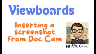 Doc Cam Images into My Viewboard