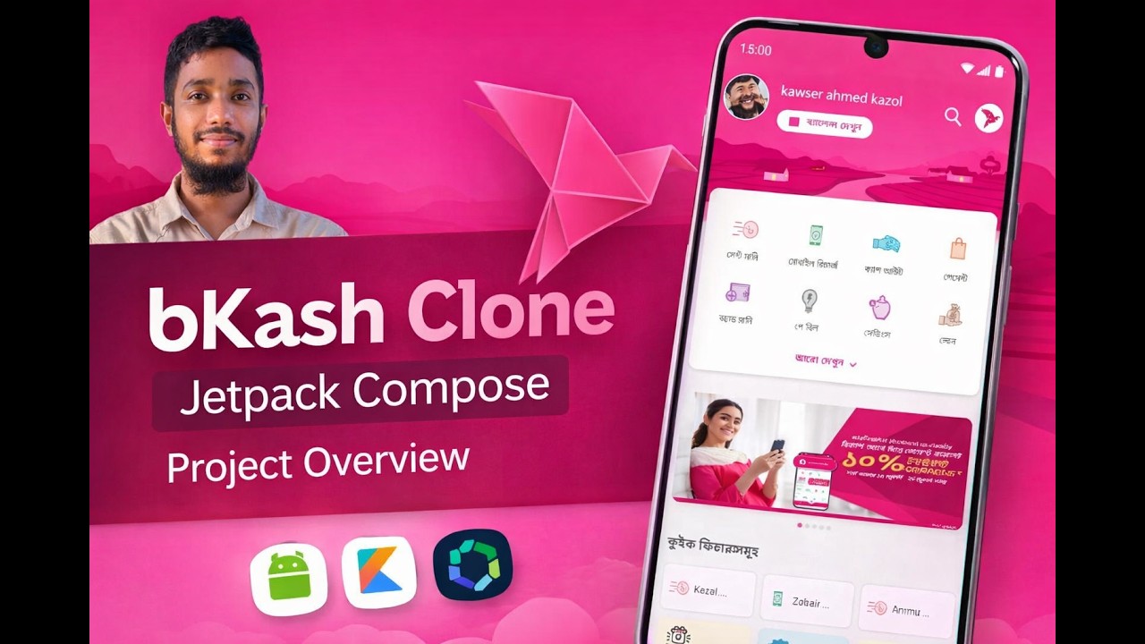 Bkash Clone App UI Using Android Studio | Kotlin |Jetpack Compose - YouTube