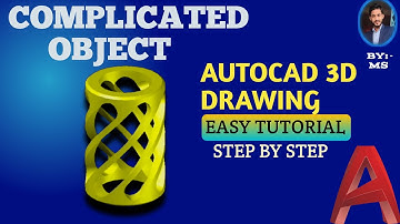 Complicated Object Design in AutoCAD | Step by Step Easy 3D Modeling Guide#autocad #autocad3d  #cad