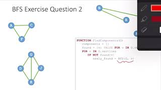 Breadth First Search 4: Connected components