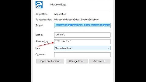 How to open Microsoft edge with a keyboard shortcut in windows 10 pc