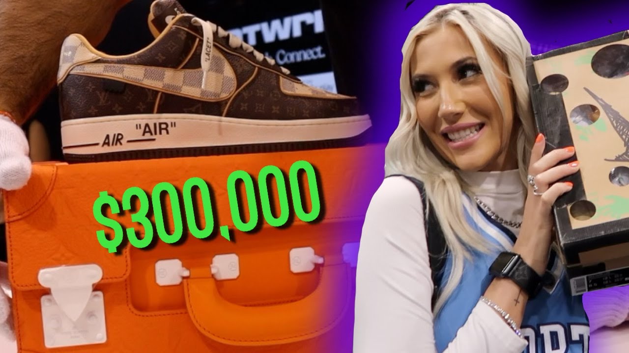 Unboxing $360,000 Nike Air Force 1 Virgil Abloh Louis Vuitton 