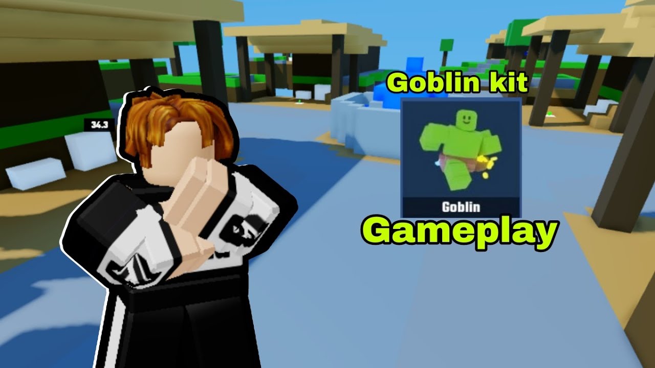 I used the goblin kit in Roblox bedfight