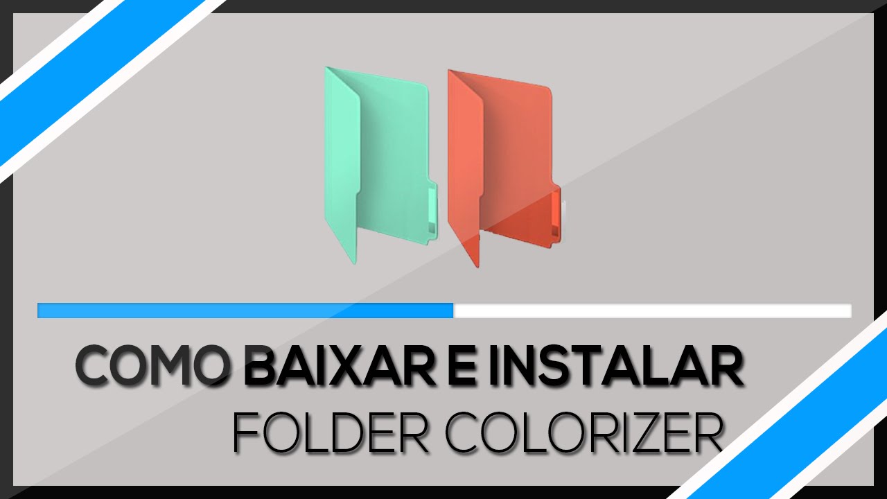 Como baixar instalar e usar folder colorizer youtube