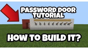 How to make make a Working Password Door in MCPE 0.14.3