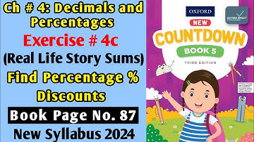 Exercise 4c Real Life Story Sums Oxford New Countdown Grade 5 by Iqra Zahra
