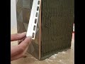 Монтаж алюминиевого профиля РП-АКП-16-10 для окантовки керамической плитки толщиной до 10мм.