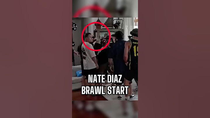 🚨 New footage of Nate Diaz brawl at Russian TUF