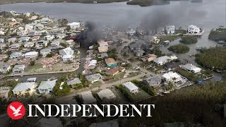 Hurricane Ian devastation revealed in stunning aerial video from Florida