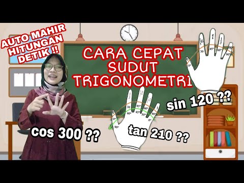 CARA CEPAT Menghitung Nilai Sudut Trigonometri Sin, Cos, Tan || HITUNGAN DETIK !!