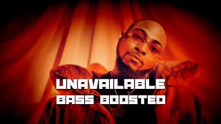 Davido - UNAVAILABLE & Musa Keys | Bass Boosted🔊 [Best Version]