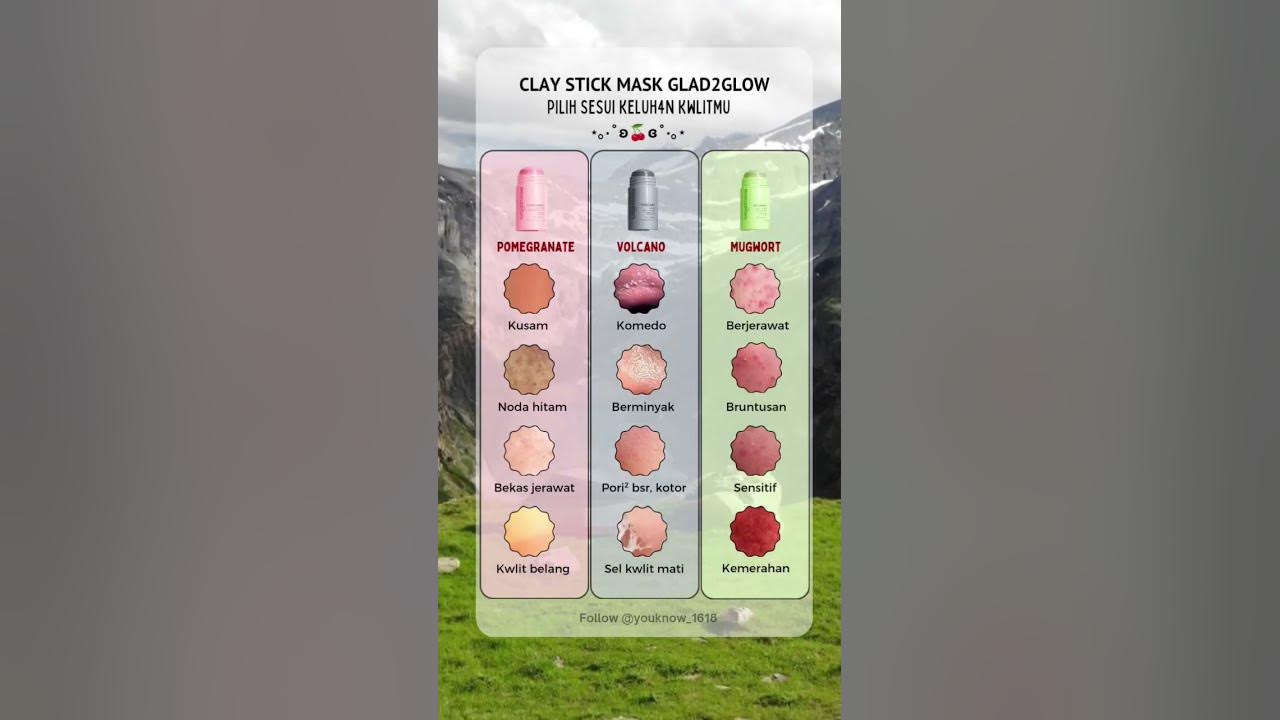 Skincare | Clay Stick Mask  Glad2glow #skincareroutine #glad2glow #fyp