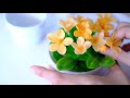 Cách làm hoa anh thảo bằng đất sét - easy clay flower -made by mibi.vn