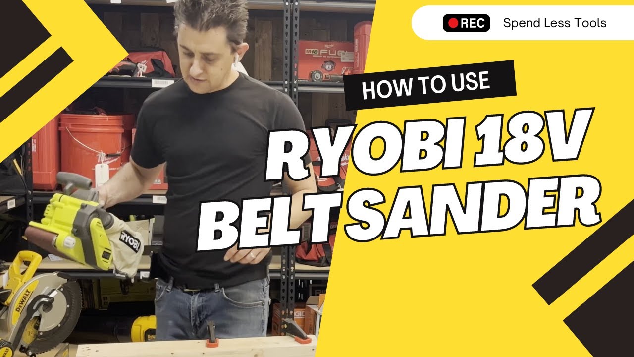Ryobi 18V Belt Sander YouTube