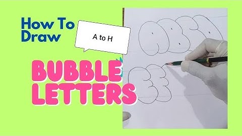 How To Draw Bubble Letters (Step By Step) #shadoweffect