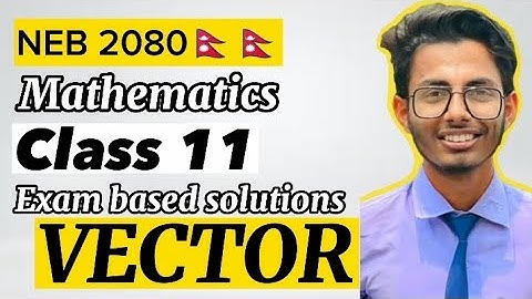Vector || Exam based solutions || Class 11 || Mathematics