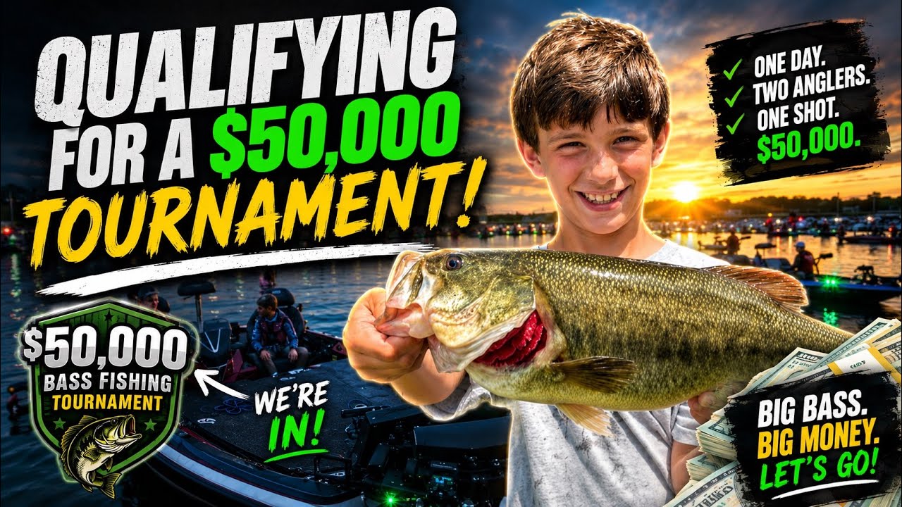 THIS KID JUST BEAT THE ENTIRE FIELD TO FISH FOR 50,000 #tournament #bass #bigbass #jrangler￼