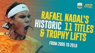 Rafael Nadal’s INCREDIBLE 11 Monte-Carlo Match Points & Trophy Lifts | 2005-2018 Highlights