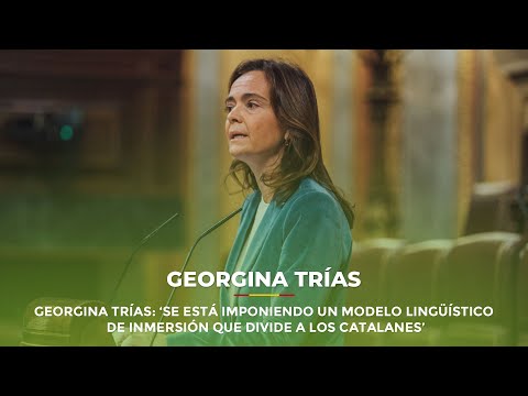 Georgina Trías: ‘Se está imponiendo un modelo lingüístico de inmersión que divide a los catalanes’