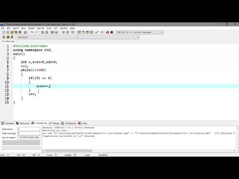 Lecture# 27 Count Even and Odd numbers using while loop