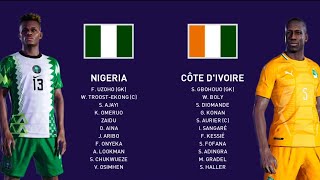 AFCON FINALS: NIGERIA VS COTE D'IVOIRE 🇳🇬 v 🇨🇮 E-football PES 2021