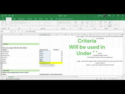 How to use COUNTIF Function |  Excel | Sort the data | Conditional Operations | Excel Tutorials