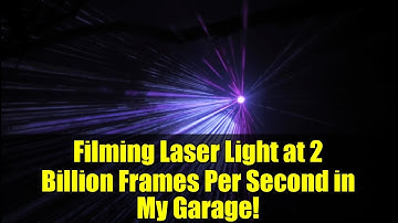 Filming Laser Light at 2 Billion Frames Per Second in My Garage!