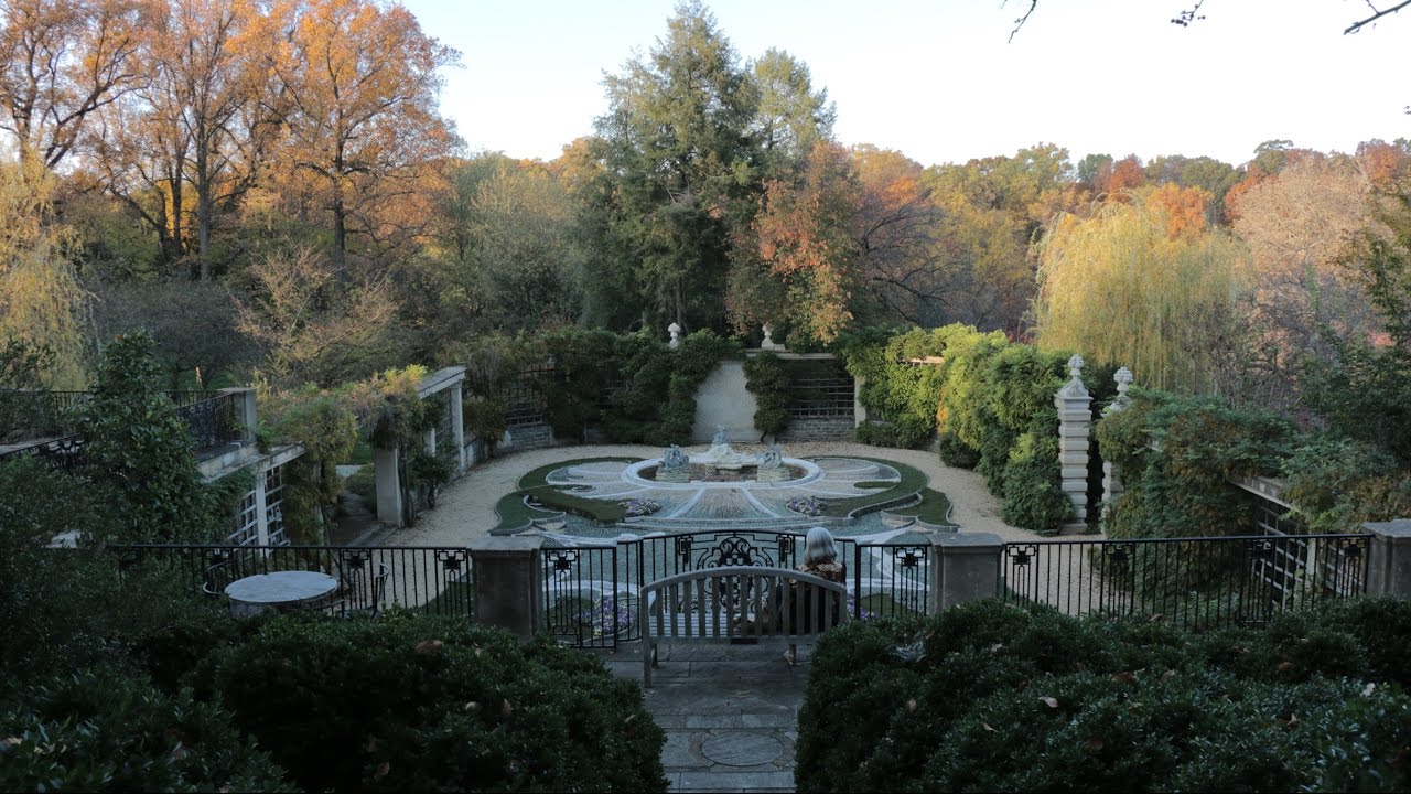 Dumbarton Oaks Gardens Pebble Garden Youtube