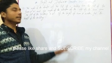 #HEIGHT AND DISTANCE class 10 (PART--2) IMPORTANT QUESTIONS FOR #boardexam2020