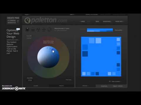 Tutorial Paletton - cómo crear tu paleta de colores