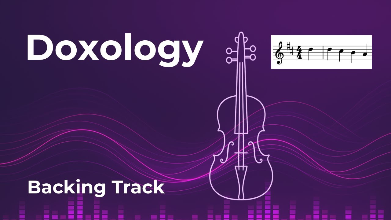 DOXOLOGY✨ by Genevan Psalter | Violin Tutorial | Backing Track & Scrolling Sheet Music