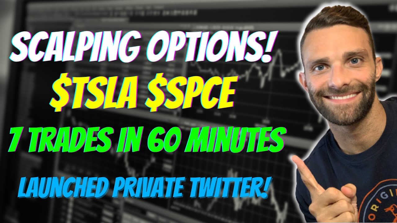 7 Trades in 60 Minutes I Day Trading $TSLA $SPCE Options I Scalp Trading Options I Trading Strategy
