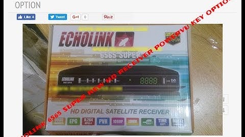 ECHOLINK 6565 SUPER NEW HD RECEIVER POWERVU KEY OPTION
