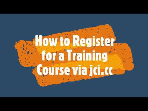 How to sign up for a training course on jci.cc