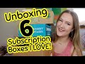 Opening SIX Boxes I Love! Mega Subscription Box Unboxing