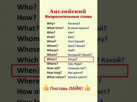 Вопросительные слова. Английские слова и фразы. Английский язык для начинающих    #shorts