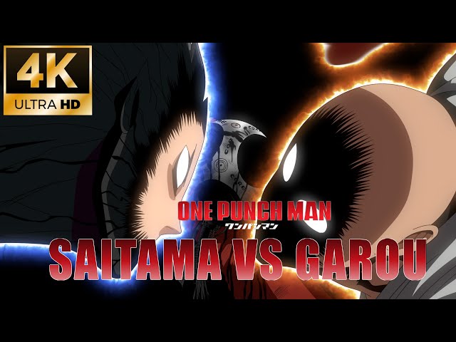 Saitama VS Garou All Epic Moments | One punch man fan animations class=