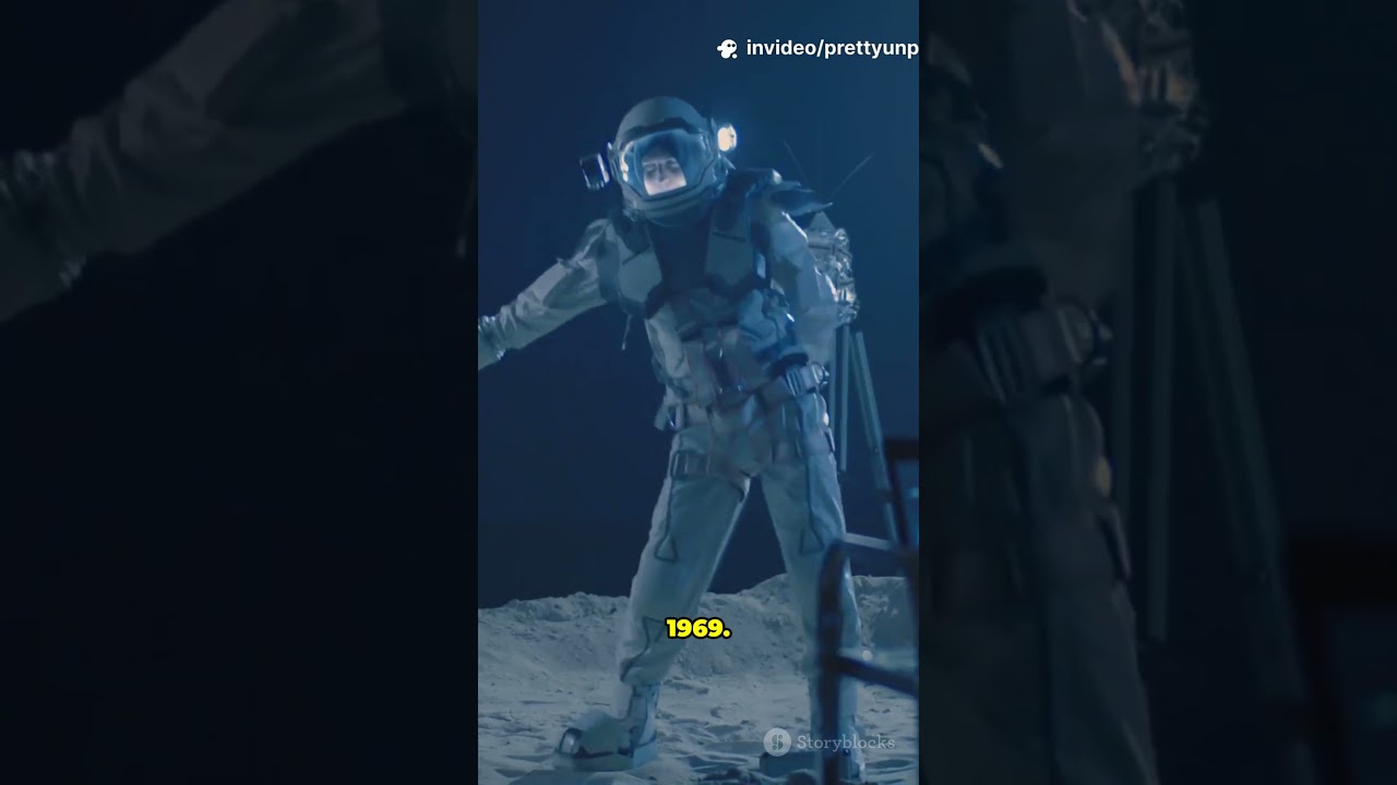 НАСТОЯЩИЙ ПЕРВЫЙ ШАГ НА ЛУНЕ 👀