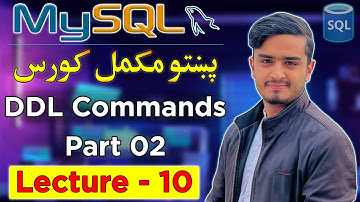 SQL DROP, TRUNCATE, RENAME Commands in Pashto | DDL Part 02 | MySQL Pashto Course Lecture 10