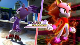 Playable Blaze in Sonic Unleashed Recompiled