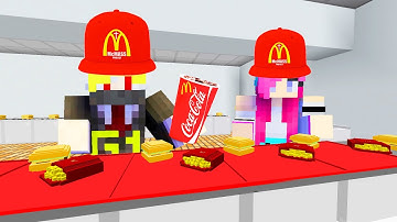 ONE VÀ NOOB YETI THỬ THÁCH CHƠI MINI GAME XÂY NHÀ HÀNG MCDONALD TRONG MINECRAFT