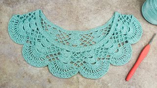 #40কুশিকাটার জামার গলা/Crochet collar/Crochet neck design/কুশির গলা/কুরুশের গলা/Maksuda lima