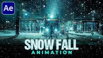 Snow fall Tutorial in After Effects | Snow Particles Loop Animation