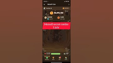 memefi secret combo 1 July level 5 #memefi